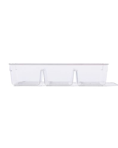 plastic opberger met drie vakken 34x15.2x7.5 - 39824000 - HEMA