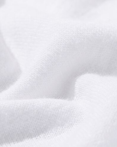 dames t-shirt Evie met linnen wit wit - 36257850WHITE - HEMA
