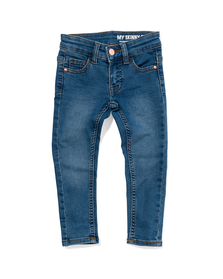 kinder jeans skinny fit middenblauw middenblauw - 1000028233 - HEMA