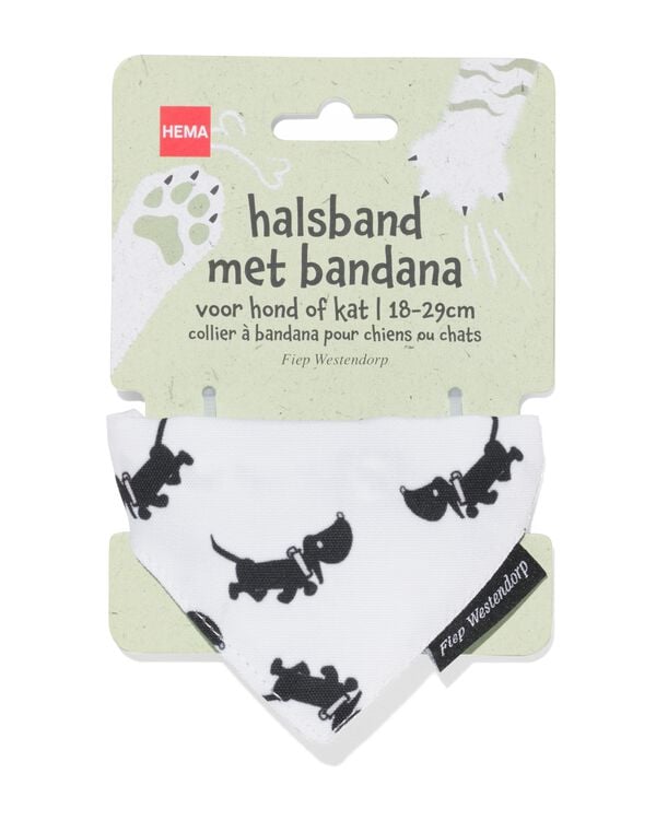 Takkie halsband met bandana voor hond of kat 18-29cm - 61140264 - HEMA