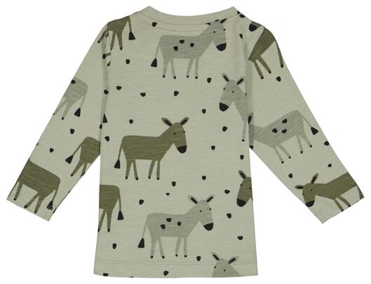 baby t-shirt ezel groen - 1000028205 - HEMA