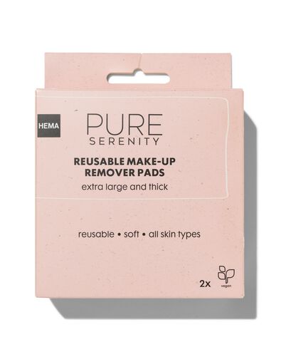 herbruikbare make-up remover pads - 2 stuks - 11880111 - HEMA