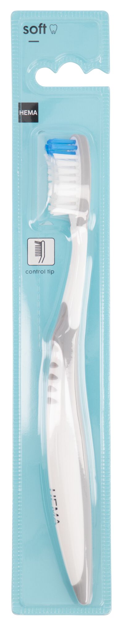 tandenborstel met control tip - soft - 11141031 - HEMA