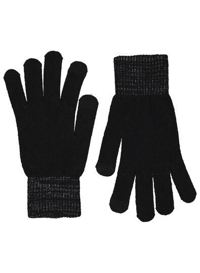 dameshandschoenen touchscreen zwart - 1000015529 - HEMA