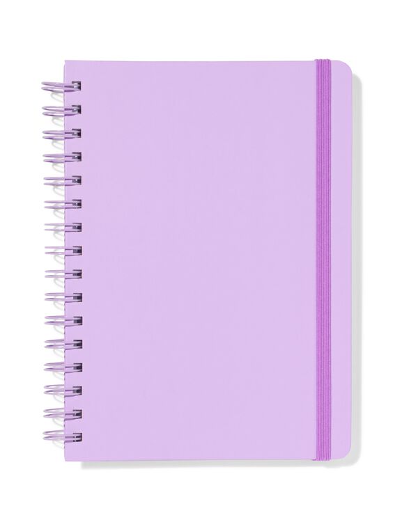 notitieboek A5 gelinieerd lila - 14120126 - HEMA