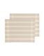 placemats geweven plastic 35x45 beige met strepen - 2 stuks - 5330288 - HEMA