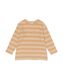 baby t-shirt met strepen beige beige - 1000029753 - HEMA