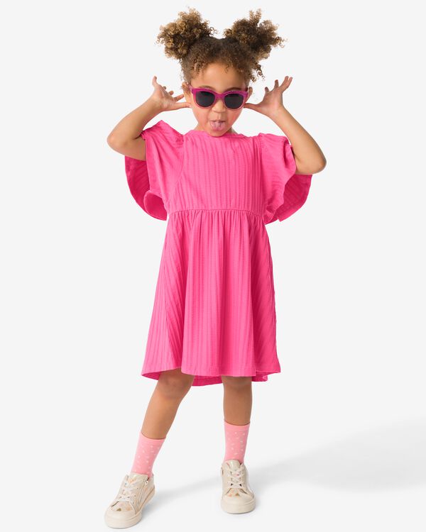 kinderjurk ribbel roze roze - 30812900PINK - HEMA