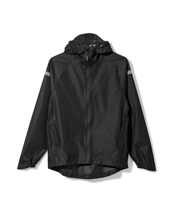 regenjas voor volwassen lichtgewicht zwart zwart - 34440150BLACK - HEMA