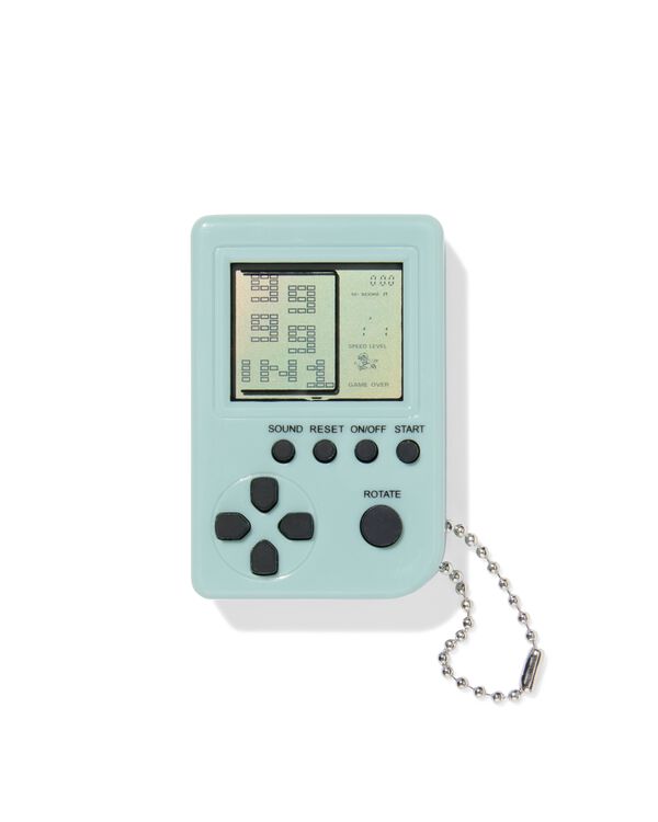 mini retrospel 5.6x3.7cm lichtblauw - 39600357 - HEMA