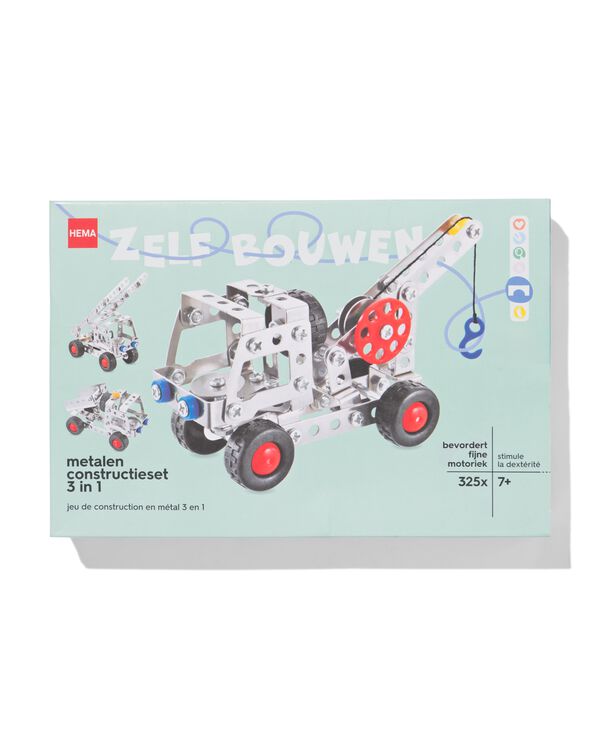 constructieset metaal 3 in 1 - 15190313 - HEMA