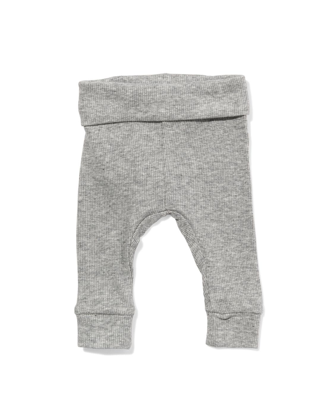 HEMA Newborn-prematuur Broek Bamboe Stretch Grijsmelange (grijsmelange)