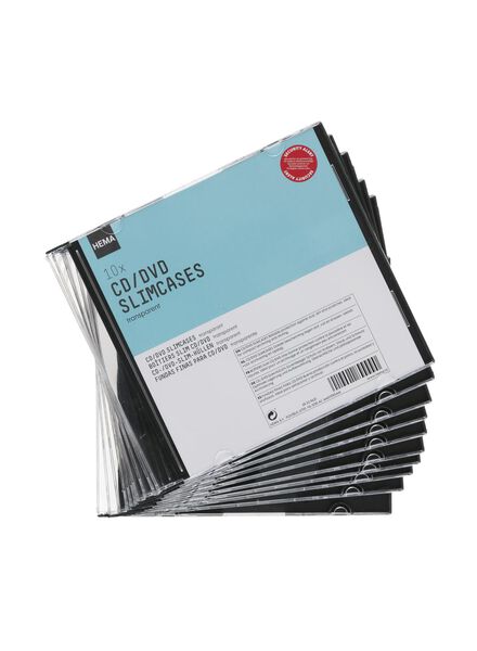 Klem Leia Portugees cd/dvd slimcases - 10 stuks - HEMA