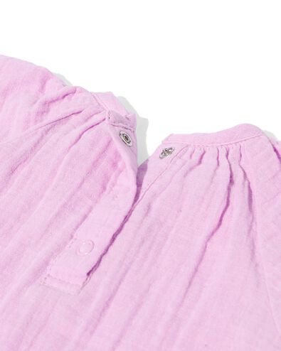 newborn jumpsuit mousseline paars paars - 33488210PURPLE - HEMA
