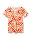 dames t-shirt met glitter rookworsten oranje L - 36240458 - HEMA