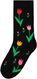 sokken met katoen happy day zwart zwart - 1000029368 - HEMA