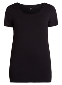 dames t-shirt zwart zwart - 1000005472 - HEMA