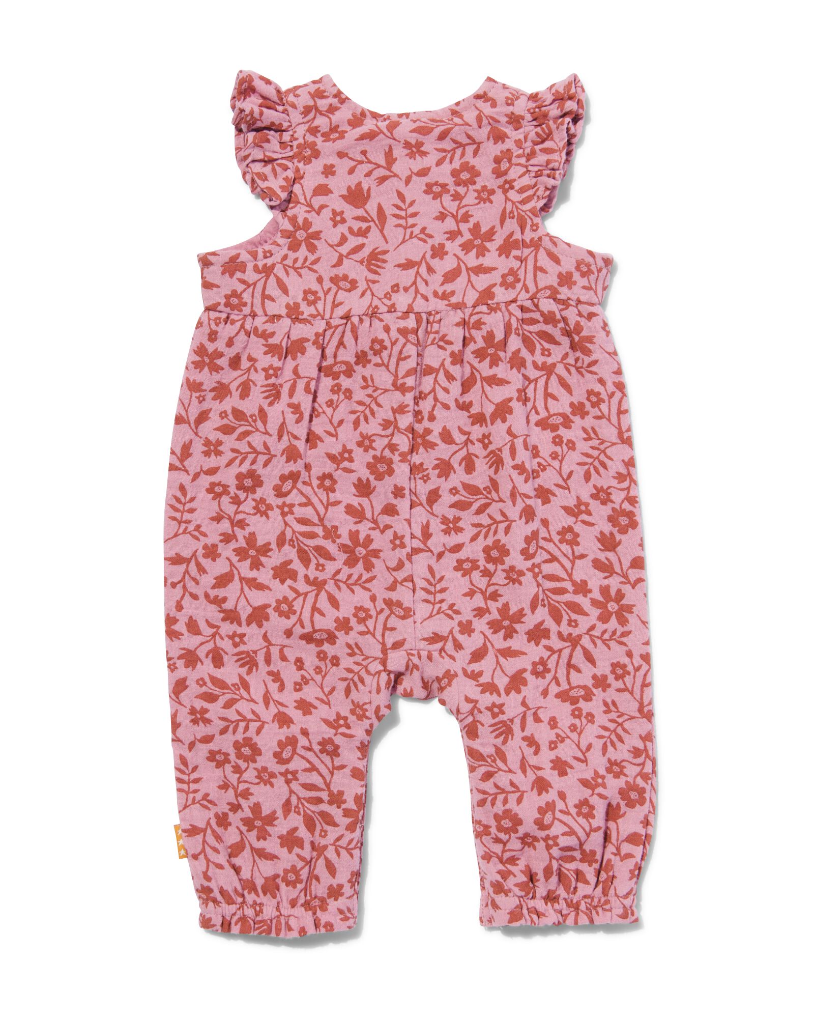 newborn jumpsuit met ruffle lichtpaars - 1000030961 - HEMA