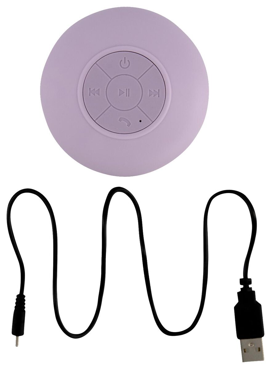 draadloze speaker waterproof Ø8.5cm - 39600515 - HEMA