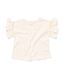baby t-shirt broderie  gebroken wit 74 - 33044053 - HEMA