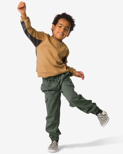 kinderbroek cargo donkergrijs donkergrijs - 30786603DARKGREY - HEMA