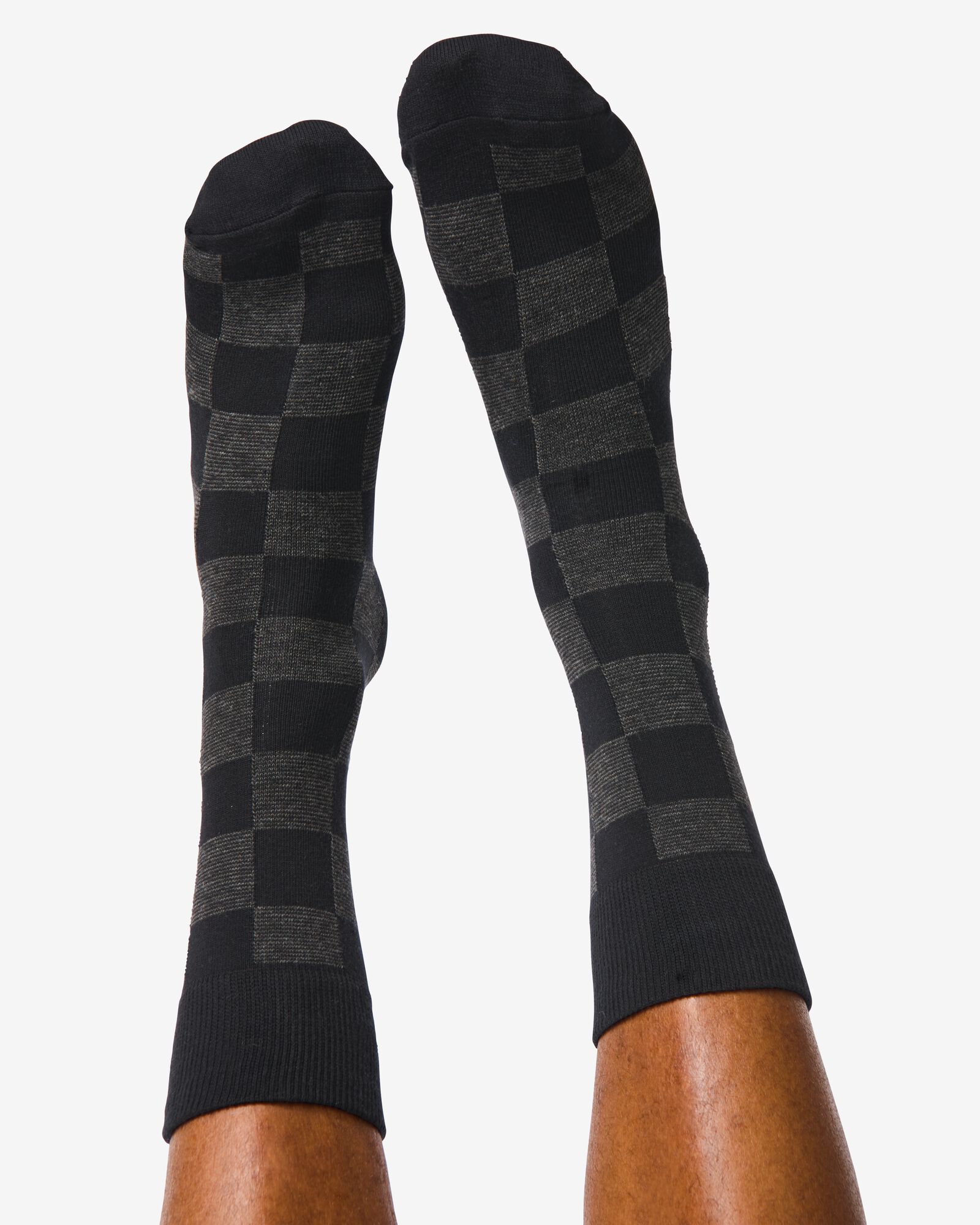 heren sokken met katoen - 5 paar zwart zwart - 4130715BLACK - HEMA
