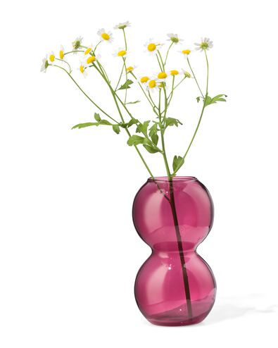 vaas S glas bollen rood - 13324106 - HEMA