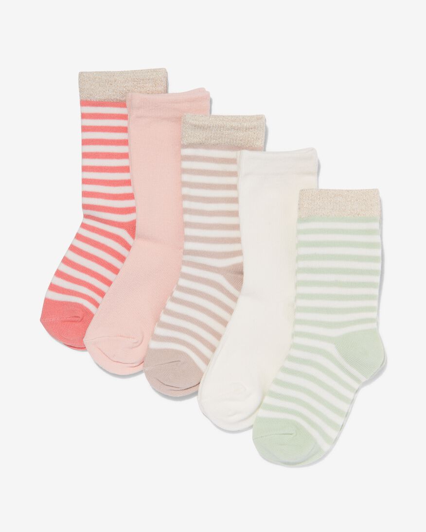 kinder sokken met katoen - 5 paar multi multi - 1000030364 - HEMA