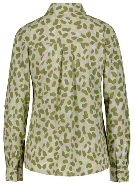 dames blouse Bobbie animal lichtgroen lichtgroen - 1000026946 - HEMA