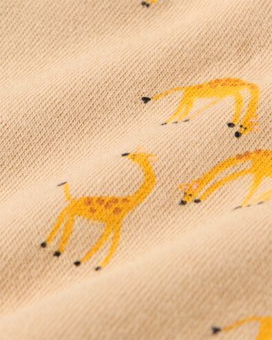 newborn jumpsuit giraf zand zand - 33492710SAND - HEMA