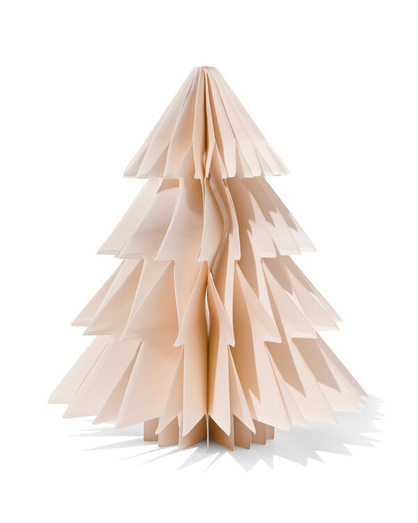 papieren kerstboom wit 22.5x19 - 25180062 - HEMA