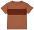 baby t-shirt kleurblokken bruin - 1000027755 - HEMA