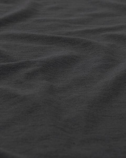 hoeslaken topmatras - jersey katoen - 180 x 220 cm - grijs - 5100163 - HEMA