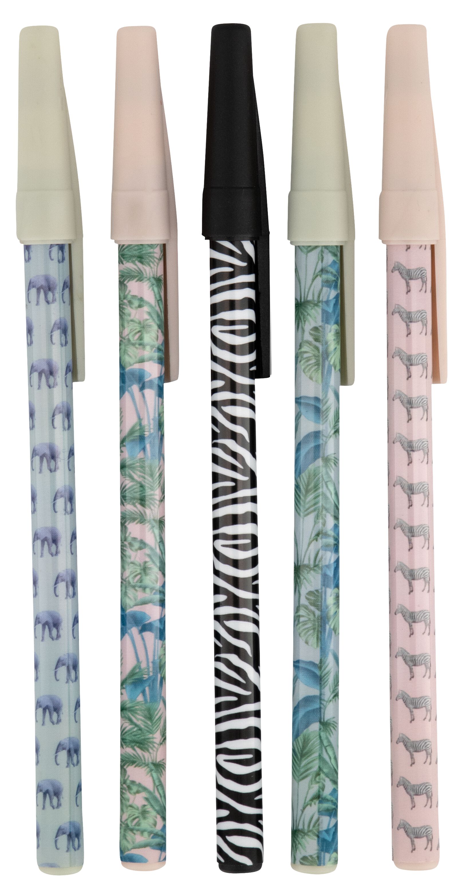 balpennen jungle - 5 stuks - 14598763 - HEMA
