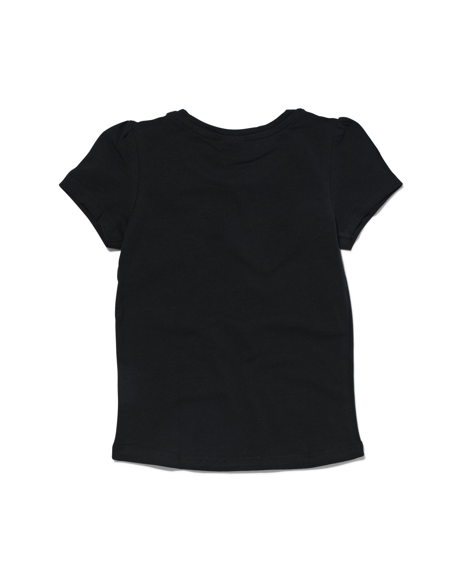 kinder t-shirt zwart 146/152 - 30843955 - HEMA