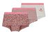 kinderboxers katoen/stretch - 3 stuks roze roze - 1000027788 - HEMA