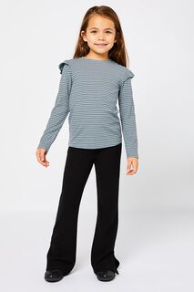 Kinderlegging Flared Rib Zwart (zwart)