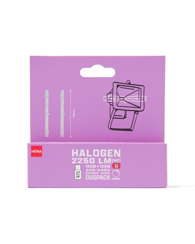 halogeen R7S 120W 2250lm 118mm duodim - 20070004 - HEMA