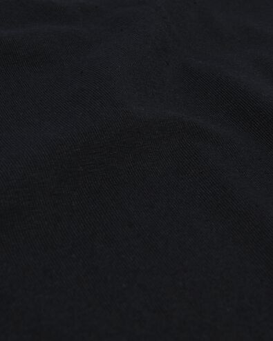 heren t-shirt slim fit v-hals extra lang zwart XL - 34276876 - HEMA