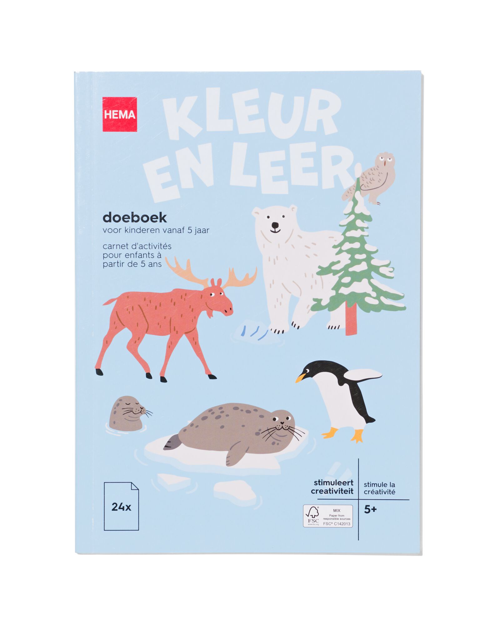 kleur en doe boek 5+ - 15910214 - HEMA