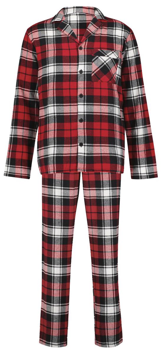 pyjama flanel rood - HEMA