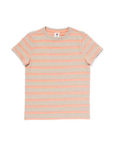 kinder t-shirt strepen oranje 98/104 - 30785338 - HEMA