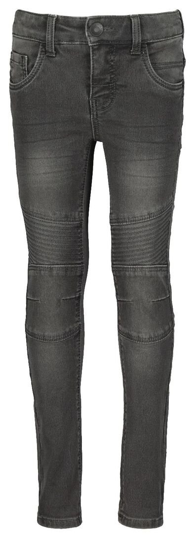 kinder jeans skinny fit donkergrijs - 1000021472 - HEMA
