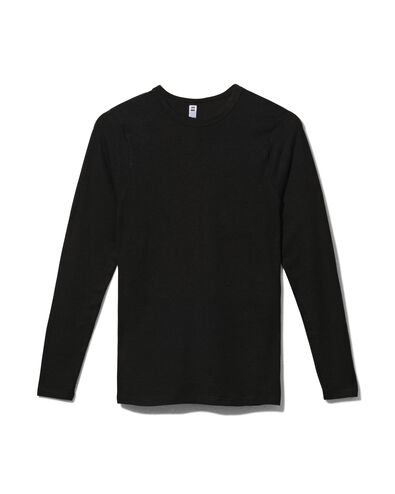 dames thermo t-shirt zwart M - 19669827 - HEMA
