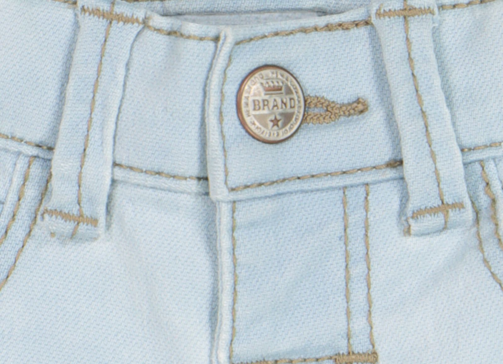 baby jogdenim short lichtblauw 92 - 33126326 - HEMA