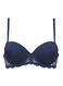 padded t-shirt bh micro blauw blauw - 1000011871 - HEMA