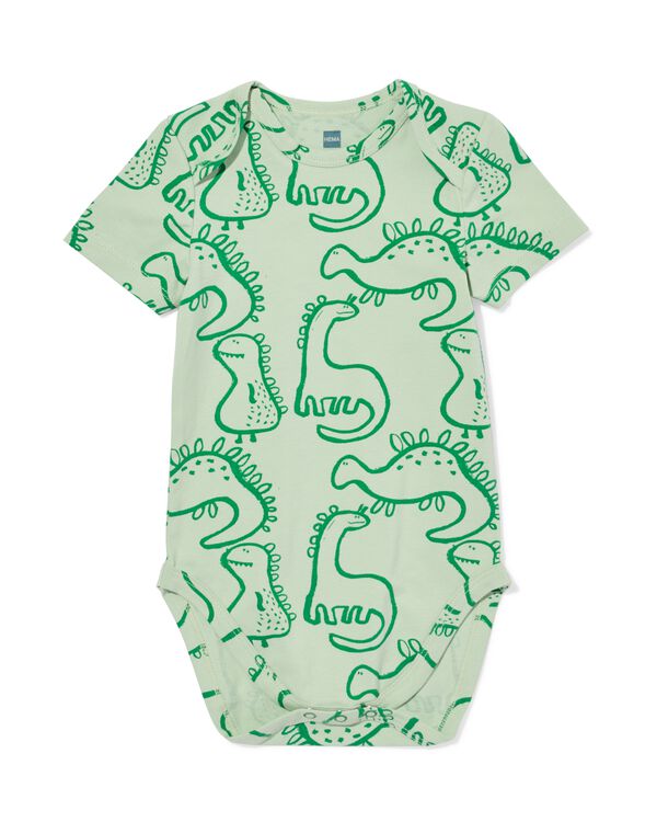 romper katoen met stretch dino groen groen - 33387240GREEN - HEMA