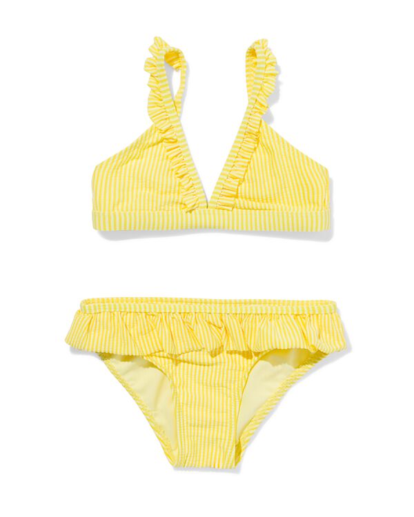kinderbikini strepen geel geel - 22250070YELLOW - HEMA