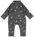 newborn jumpsuit donkergrijs donkergrijs - 1000025964 - HEMA