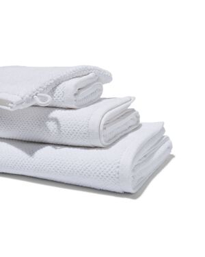 tweedekans handdoek recycled katoen 70x140 wit wit handdoek 70 x 140 - 5240211 - HEMA